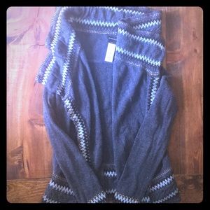 Grey and blue cardigan